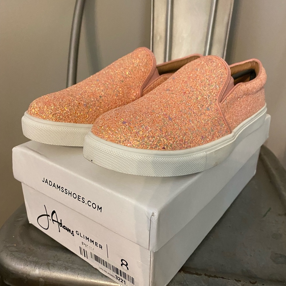 J.Adams sneaker, pink glitter, womens sz8 NIB
